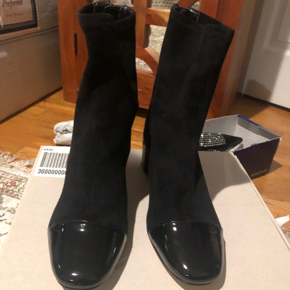 Block heel boots